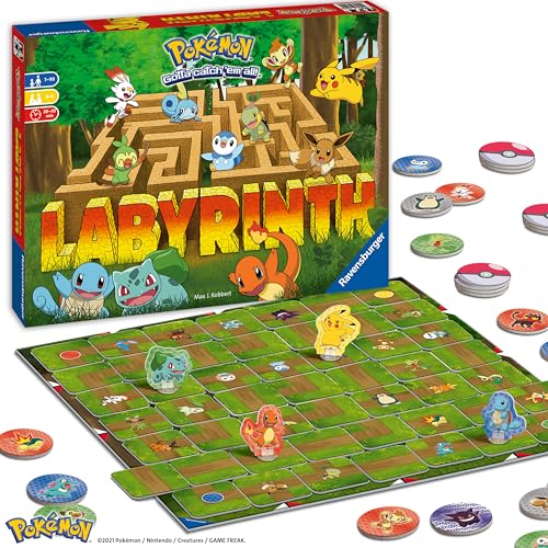 Ravensburger 26949 - Pokémon Labyrinth - Familienspiel für 2-4 Spieler ab 7 Jahren