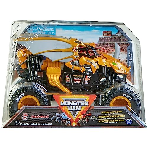 Monster Jam, offizieller Bakugan Dragonoid Monster Truck, detailreiches Druckguss-Fahrzeug zum Sammeln im Maßstab 1:24, Spielzeug für Kinder ab 4 Jahren