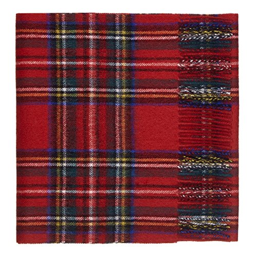 Oxfords Cashmere Reine Schurwolle Luxury Tartan Schal, Royal Stewart