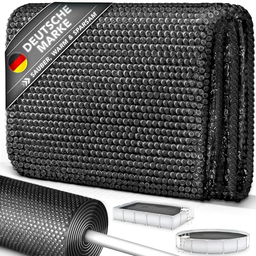 tillvex Pool Solarabdeckplane Rechteckig 800x400 cm | Solarfolie Stärke 120 µm | Solarplane zuschneidbar | Poolheizung für Wassererwärmung