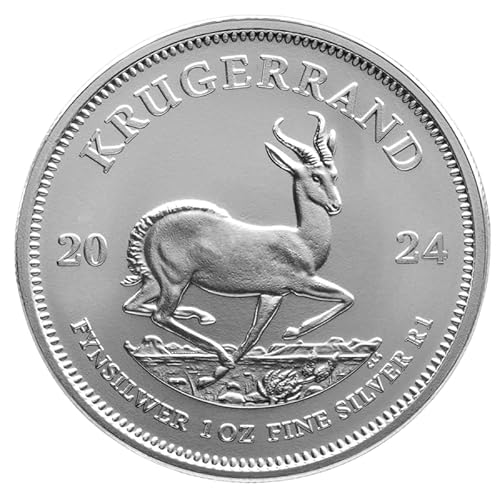 Generisch Krügerrand 1 Unze Silbermünze 2024, 31,1 Gramm 999/1000 Feinsilber in Münzkapsel