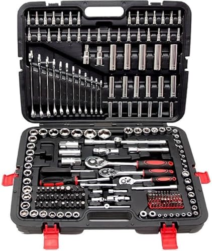 216-tlg Ratschenkoffer Werkzeug-Set Werkzeugkoffer 1/4