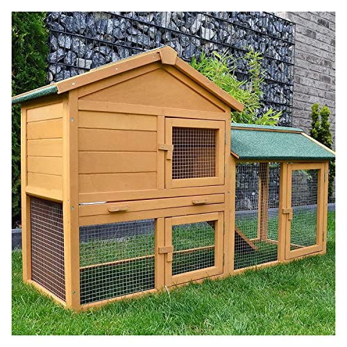 zooprinz Kaninchenstall Hasenstall Haupthaus mit Kuschelplatz für ihre Hasen - unten viel Auslauf für Kleintiere: Hasen Kaninchen Meerschweinchen