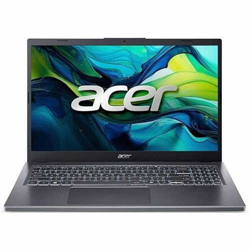 acer Aspire 15, 39,6 cm (15,6 Zoll) Laptop, Display Full HD 60 Hz, Windows 11, Intel Core i9 13. Gen. i9-13900H, 32 GB, 1 TB SSD, Eisen, QWERTZ Tastatur