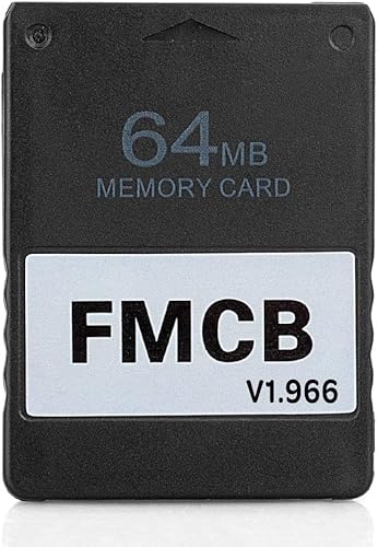 Aukuoy 2022 Free McBoot Karte v1.966 PS2-Speicherkarte 64 MB Memory Card, Plug-and-Play, hilft Ihnen, Spiele auf Ihrer Festplatte oder USB-Festplatte zu starten