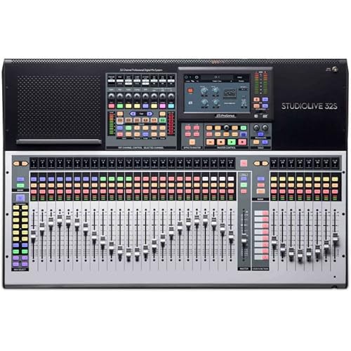 PreSonus Studio 32 Serie III 32-Kanal-Digital-Mixer und USB-Audio-Interface mit Motorfader