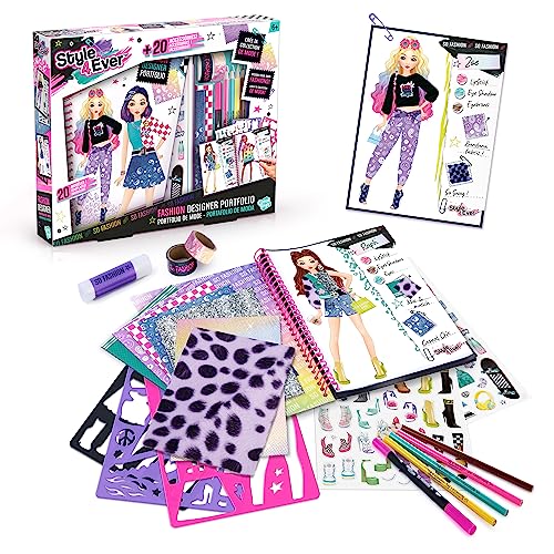 Canal Toys Style for Ever Fashion Designer Set – Fashion Portfolio zum Mode Zeichnen für Kinder – Kreatives DIY Zeichenbuch – OFG 285