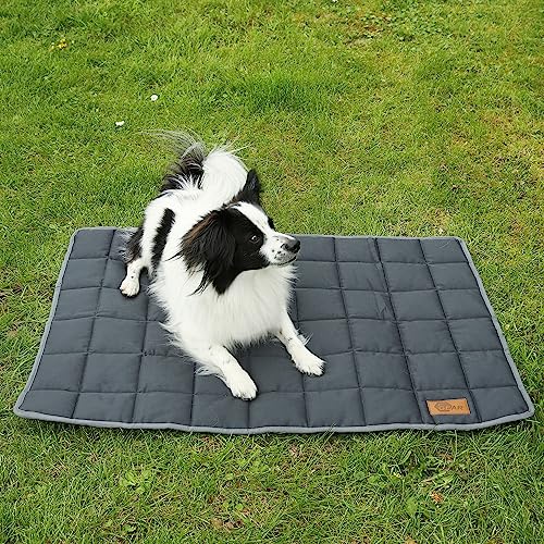 your GEAR Lana Hundematte 90x60 cm – Robuste, waschbare Hundedecke aus Oeko-TEX Baumwolle, Outdoor & Indoor Hundebett für kleine und mittelgrosse Hunde, isolierend, langlebig