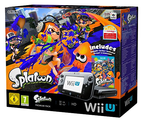 Nintendo Wii U Premium Pack schwarz inkl. Splatoon