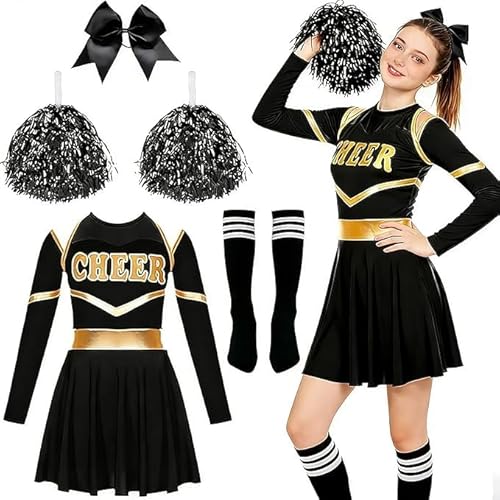 Shengruili Kostüm Damen,Cheerleader Kostüm Damen,kostüm Cheerleader,KostümDamen,Kostüme Für Erwachsene,KostümeDamen,CheerleaderKostüm Mädchen,KarnevalKostüm,KostümDamen cheerleader