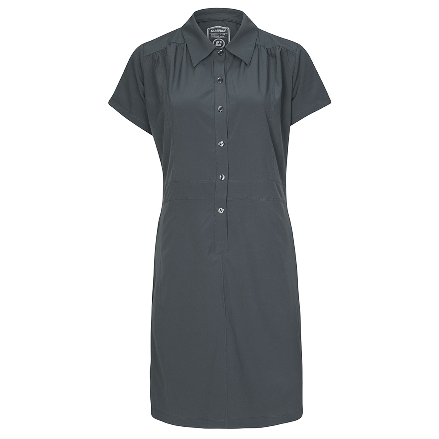 killtec Polokleid Damen Gr. 34 - grau Wanderkleid