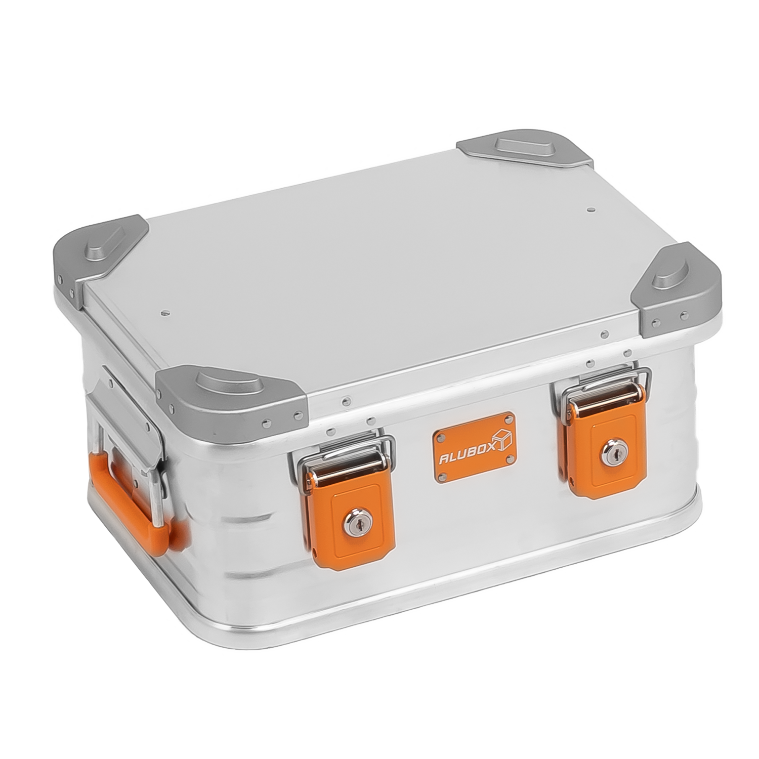 ALUBOX Alu Büro Box - flexiblen Workstation-Box - Kleine abschließbare spritzwasserfeste Werkzeugkiste