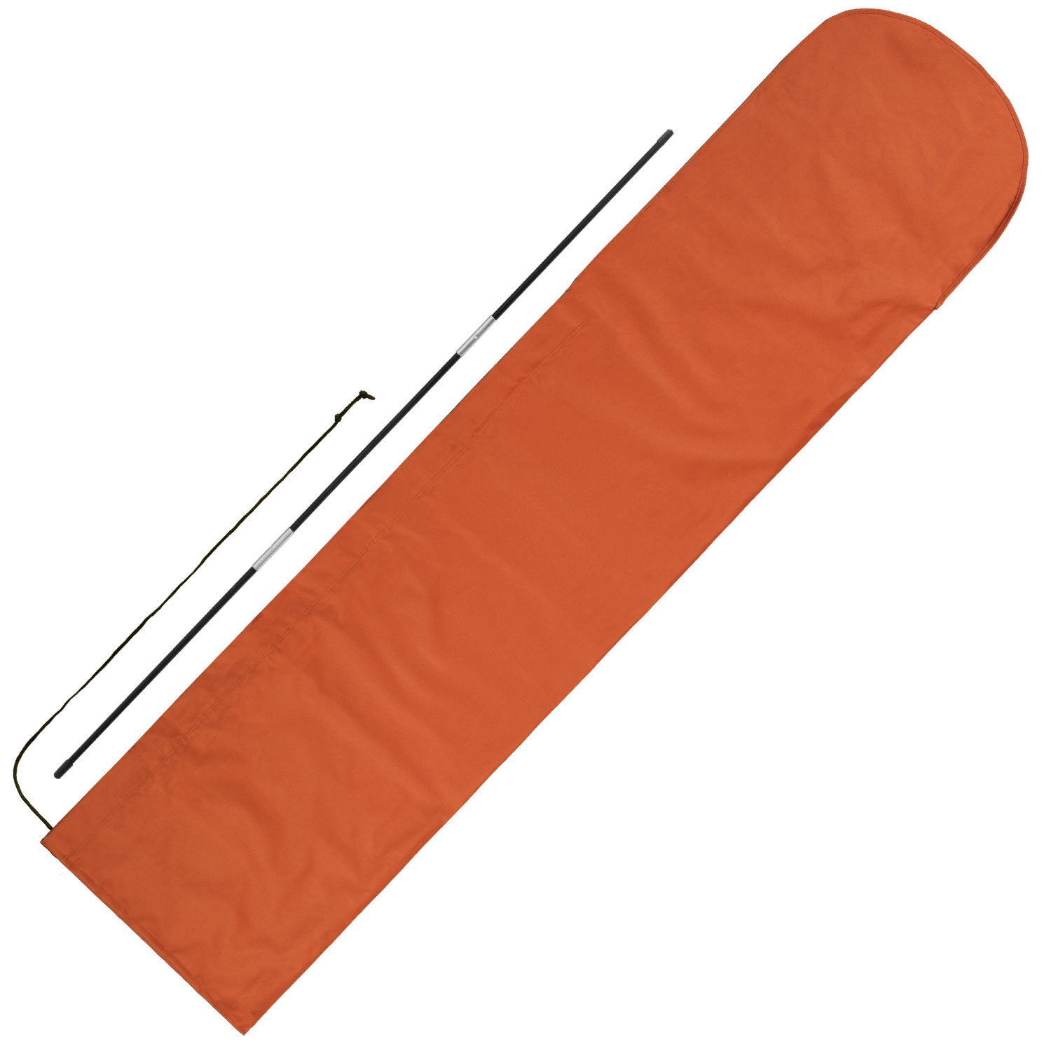 Schutzhülle für Sonnenschirm - für 4x4m quadratisch / 5m rund - Terracotta - Marke anndora