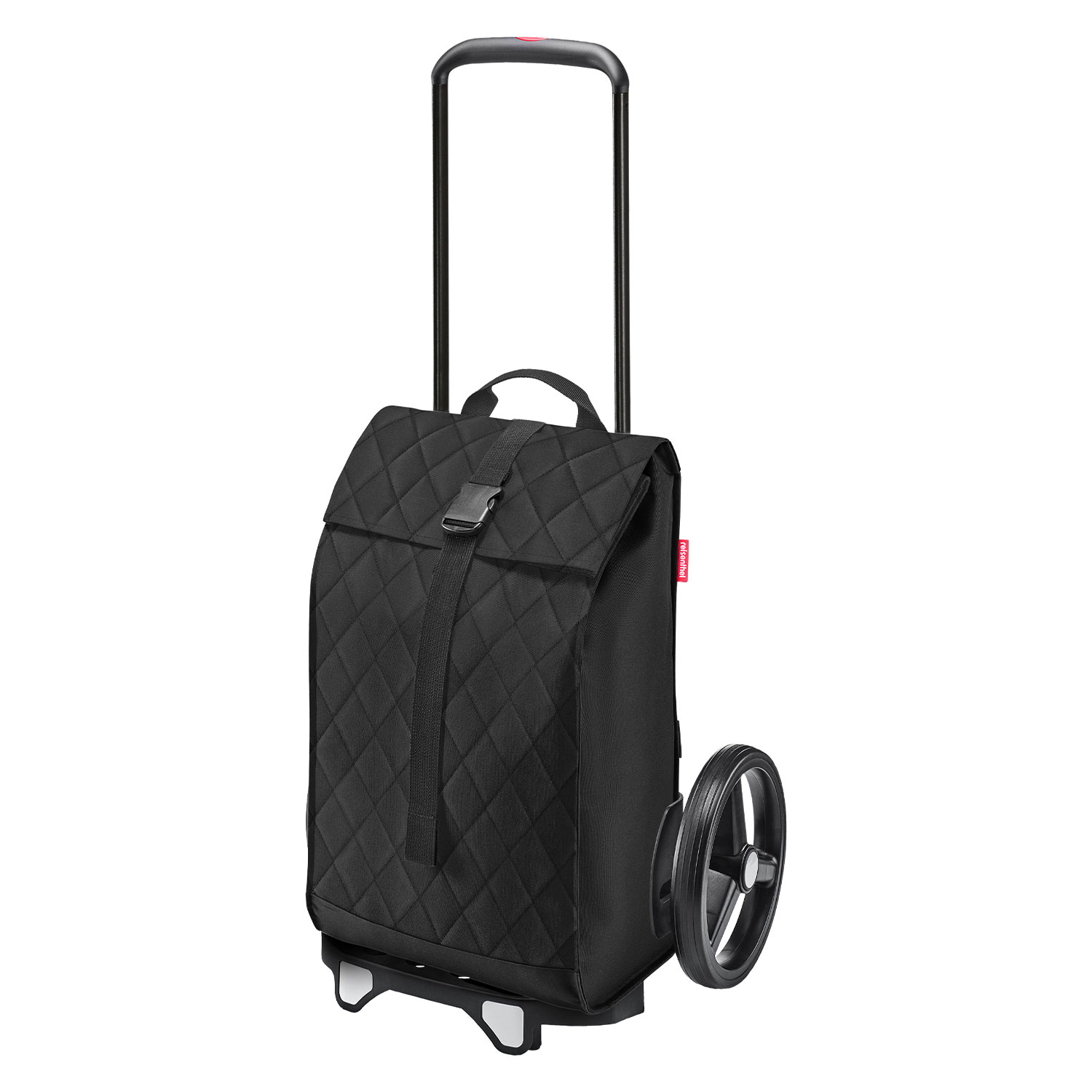 Der einkaufstrolley von reisenthel - schwarz mit Rädern und Tasche Citycruiser