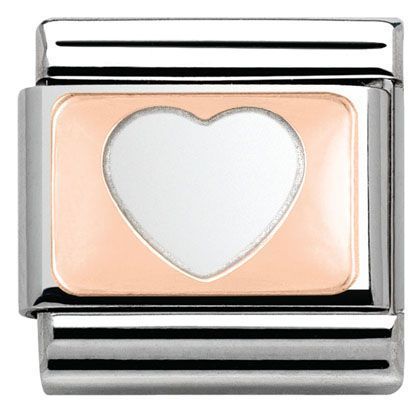 Nomination Classic - Composable Classic - 9k Rosegold - Negativ Herz - 430101/08