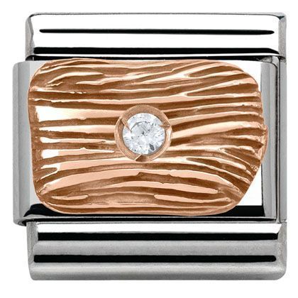 Nomination Classic - Composable Classic - 9k Rosegold, Cubic Zirkonia - 430303/01