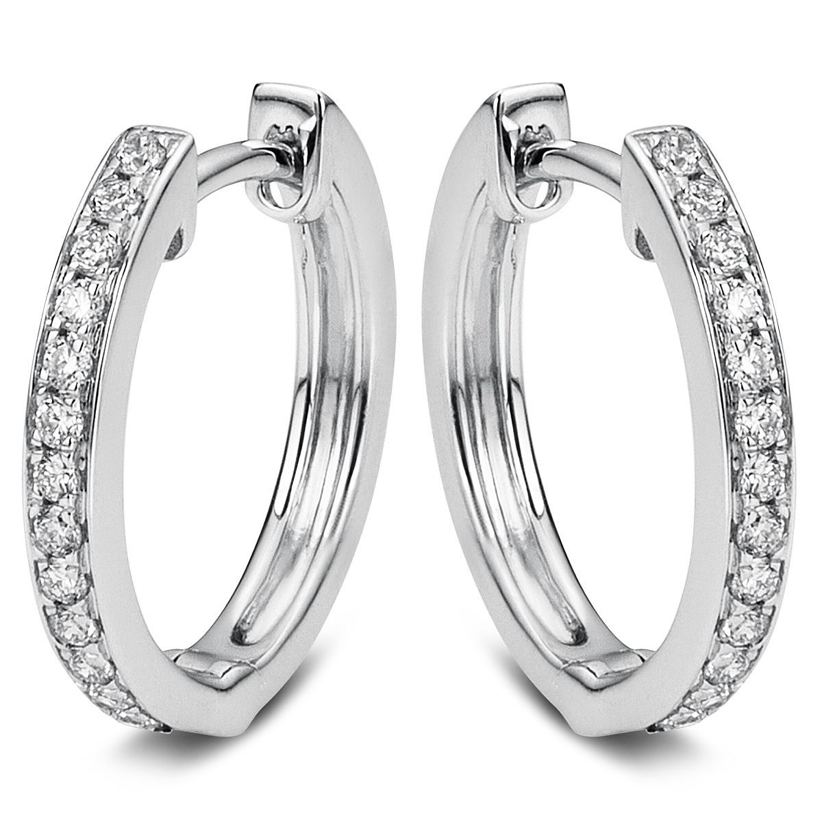 DiamondGroup Creolen - Brillant Weißgold 750 - 96-10038