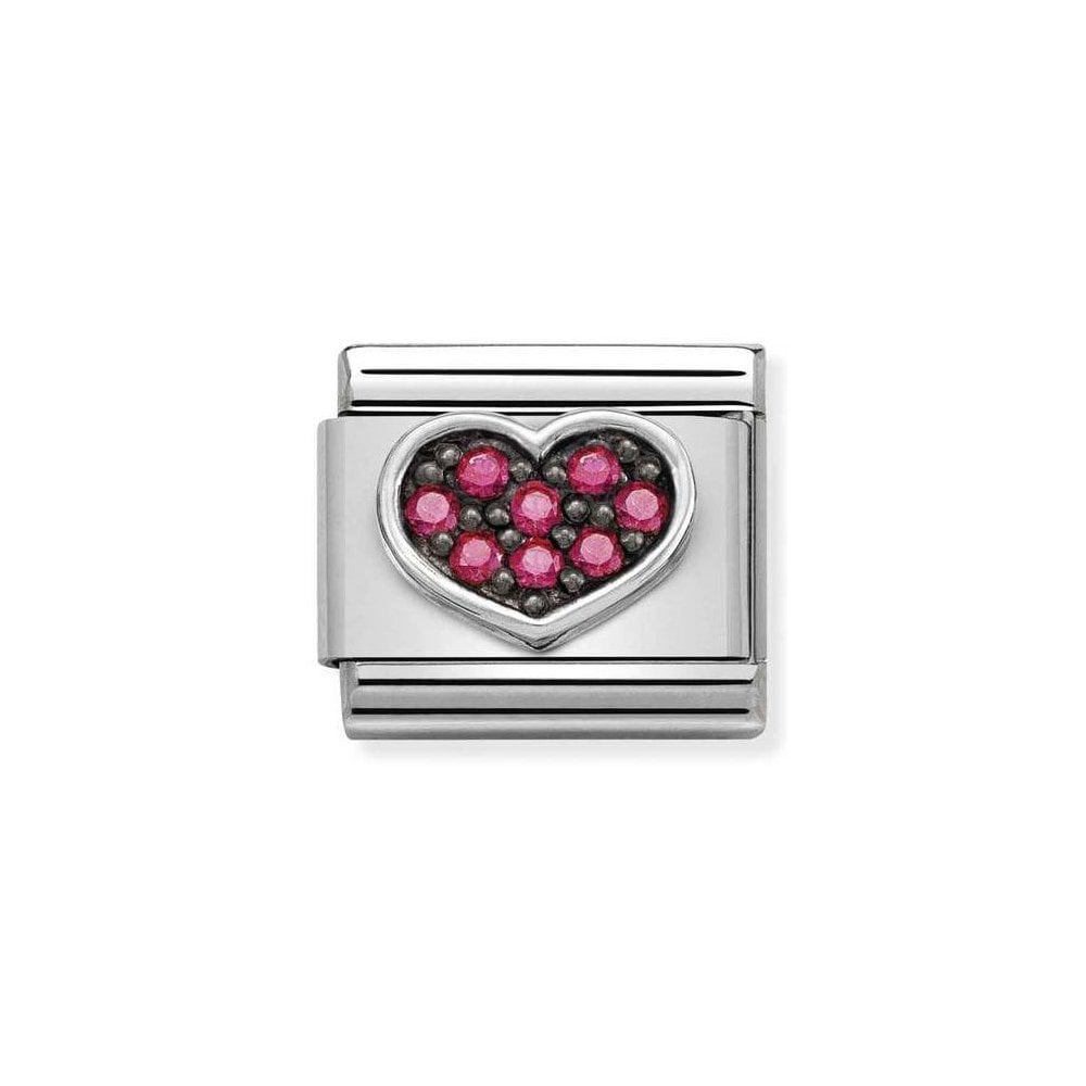 Nomination Classic - Composable Classic - Fuchsia Cubic Heart - 330323/06