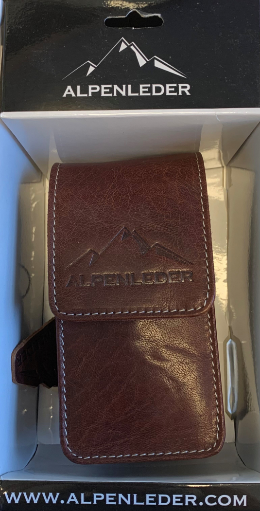 Alpenleder Kamera Etui Kompakt brandy
