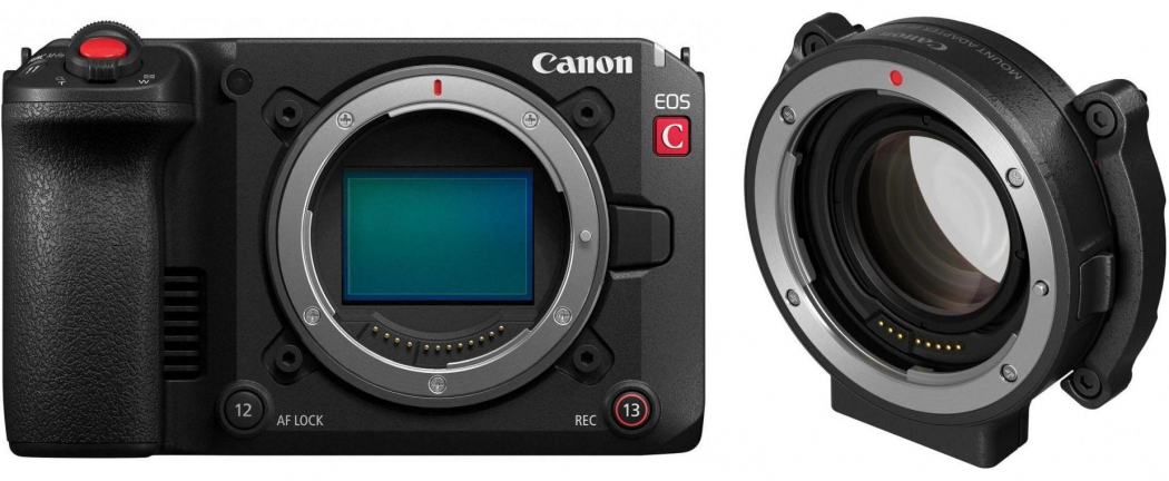 Canon EOS C50 + Bajonettadapter EF-EOS auf EOS R 0,71x