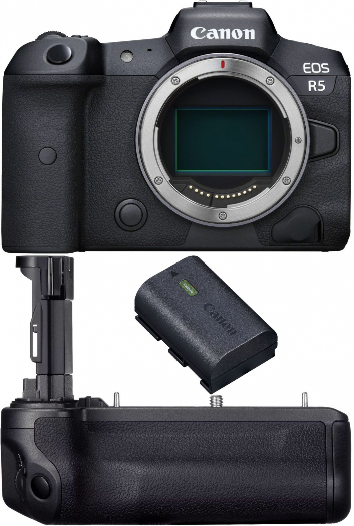 Canon EOS R5 + LP-E6NH Akku + BG-R20 Akkugriff