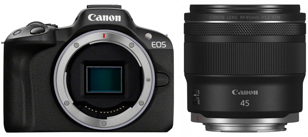Canon EOS R50 schwarz + RF 45mm f1,2 STM