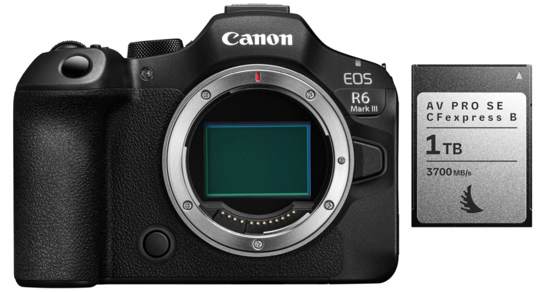 Canon EOS R6 III + Angelbird AV PRO CFexpress v4 MK2 1TB Typ B