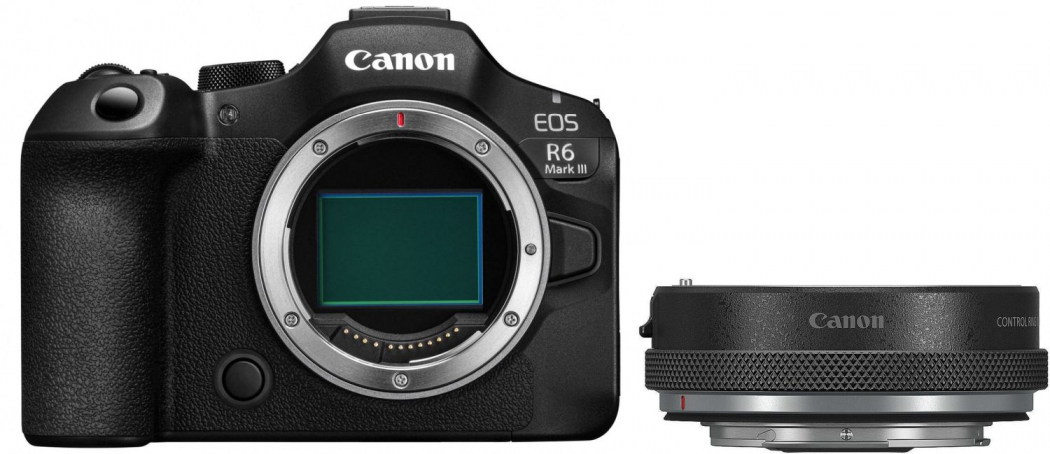 Canon EOS R6 III + EF-EOS R Adapter mit Objektiv-Steuerring
