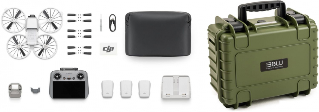 DJI Flip Fly More Combo (Inklus. RC 2) + B&W Case braun/grün