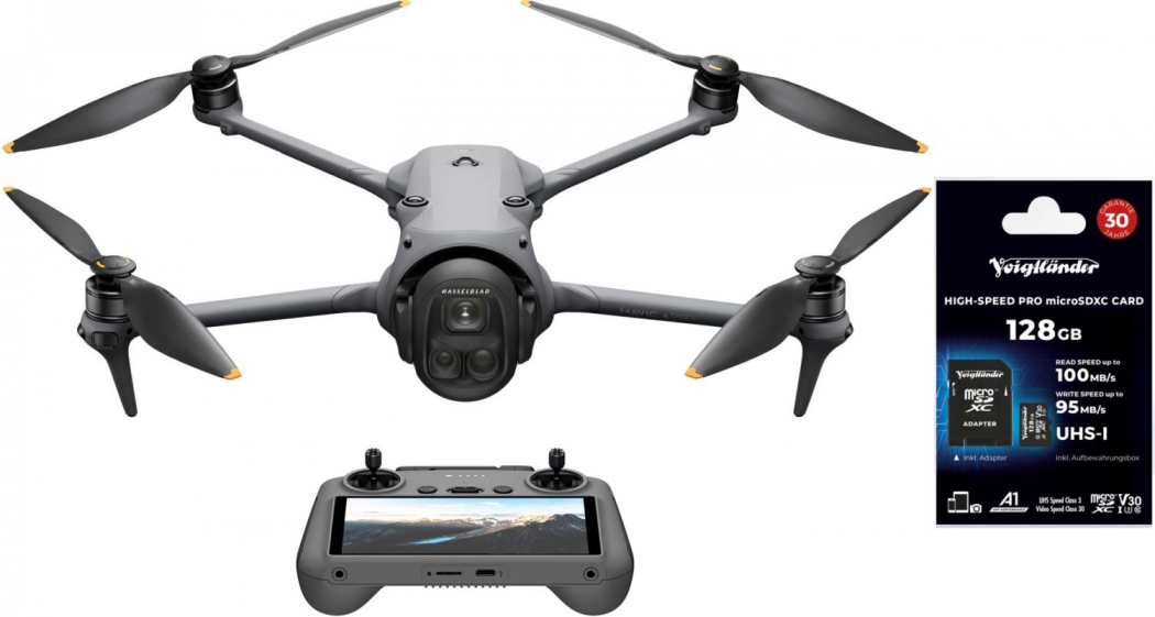 DJI Mavic 4 Pro + Voigtländer 128GB UHS-I - Dealpreis