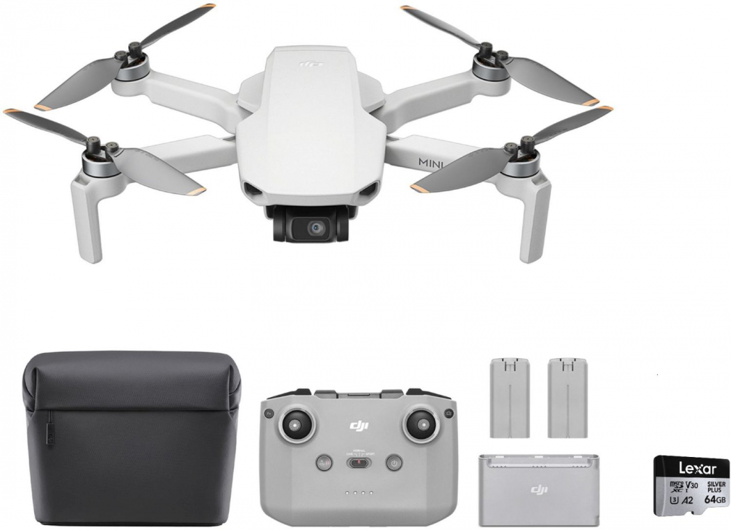 DJI Mini 4K Fly More Combo + Lexar Silver Plus microSDXC 64B