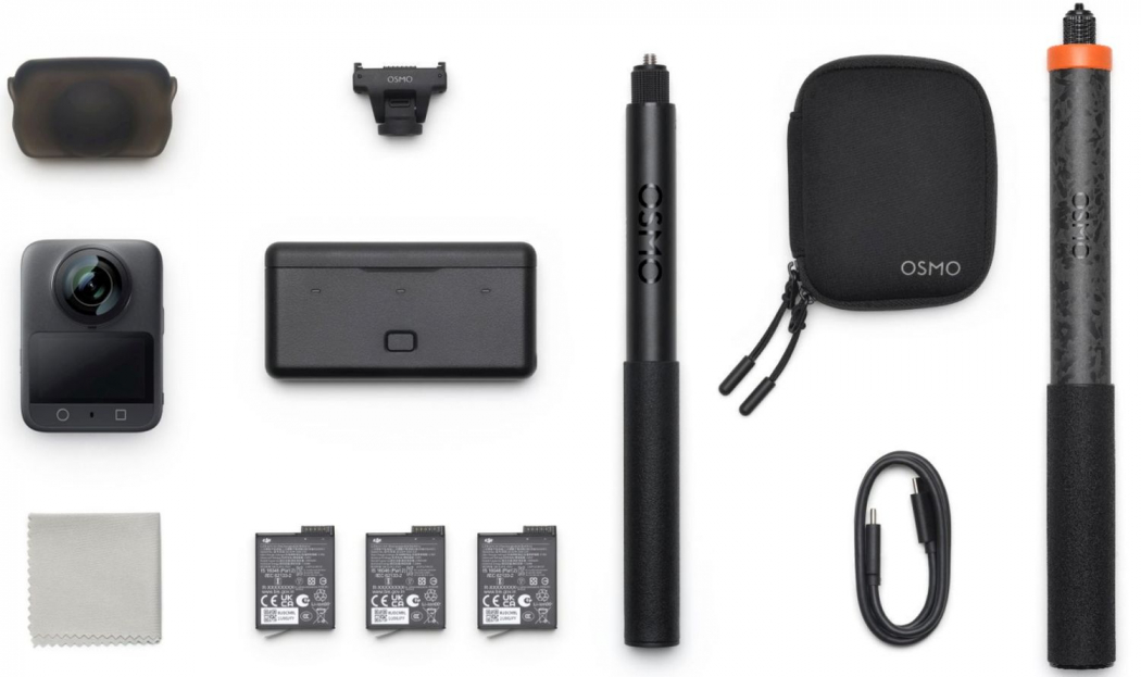 DJI Osmo 360 Adventure Combo + 250cm Extended Carbon Selfie Stick