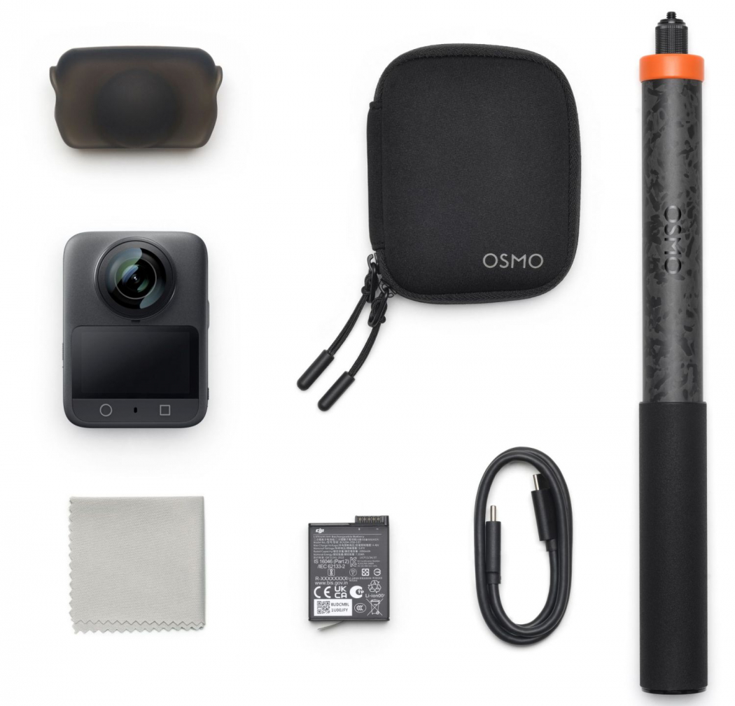 DJI Osmo 360 Standard Combo + 250cm Extended Carbon Fiber Selfie Stick