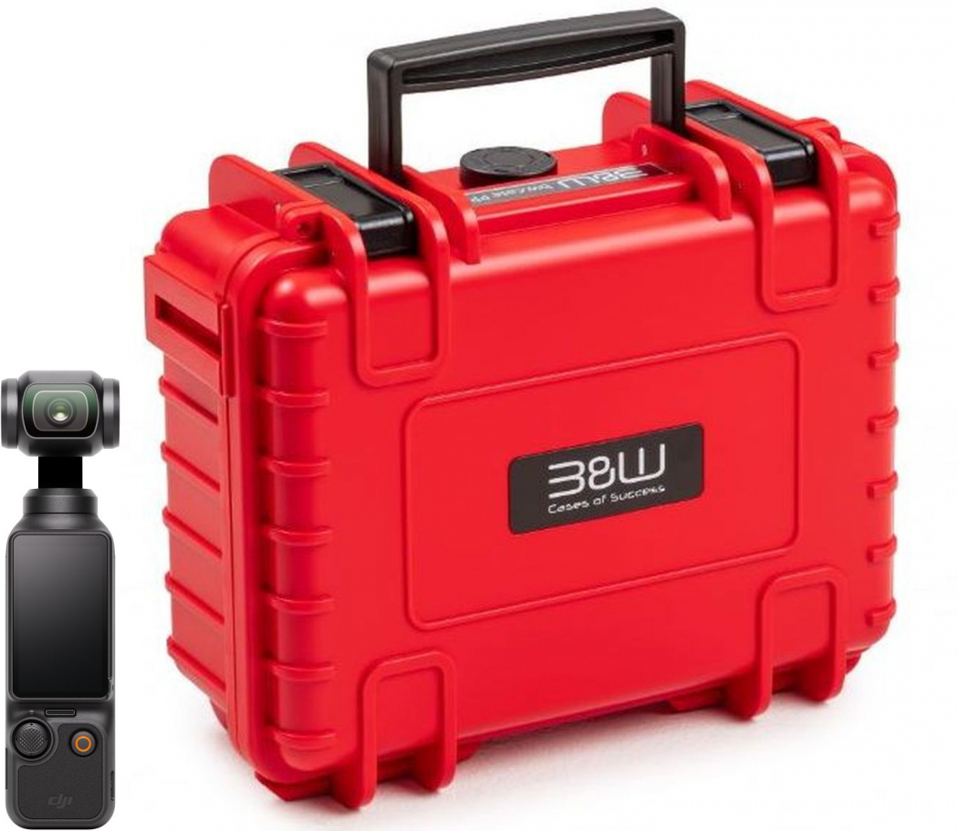 DJI Osmo Pocket 3 + B&W Case Typ 500 Rot