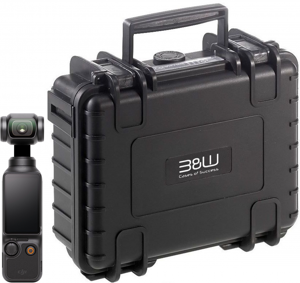 DJI Osmo Pocket 3 + B&W Case Typ 500 Schwarz