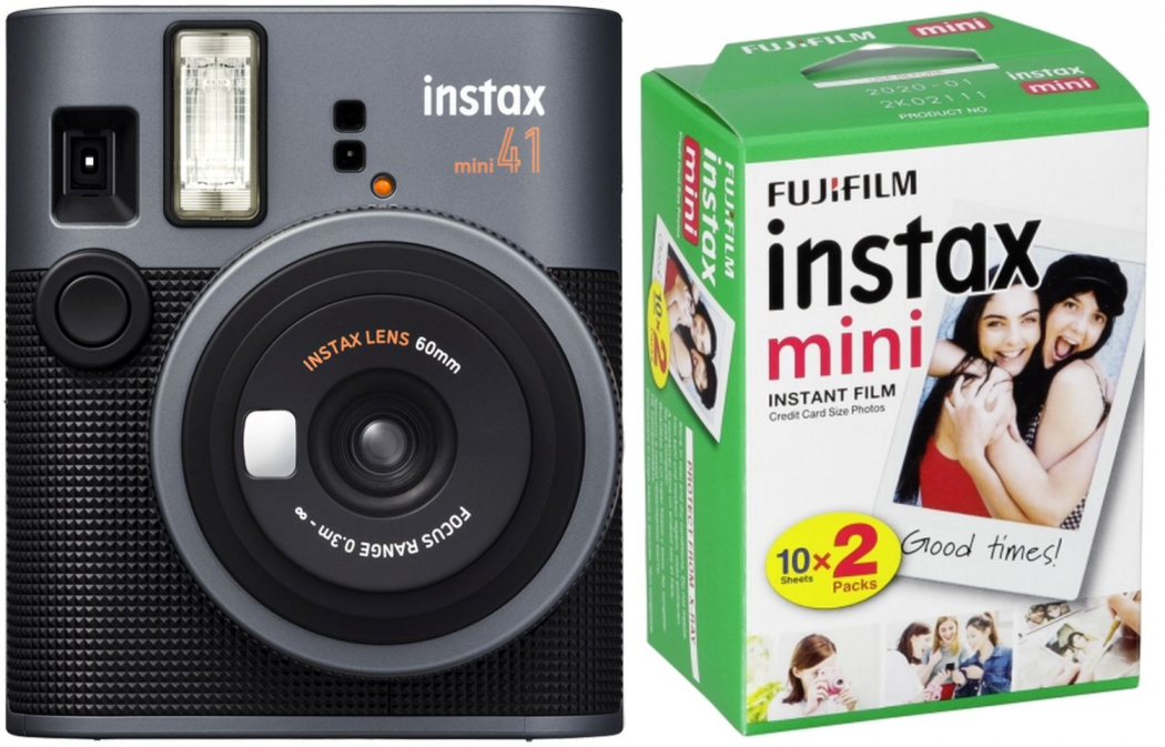 Fujifilm Instax Mini 41 Schwarz + Mini DP Film