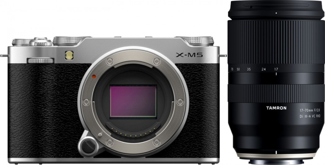 Fujifilm X-M5 Gehäuse Silber + Tamron 17-70mm f2,8 Fuji X - abzgl. 50,00€ Tamron Sofortrabatt-Aktion
