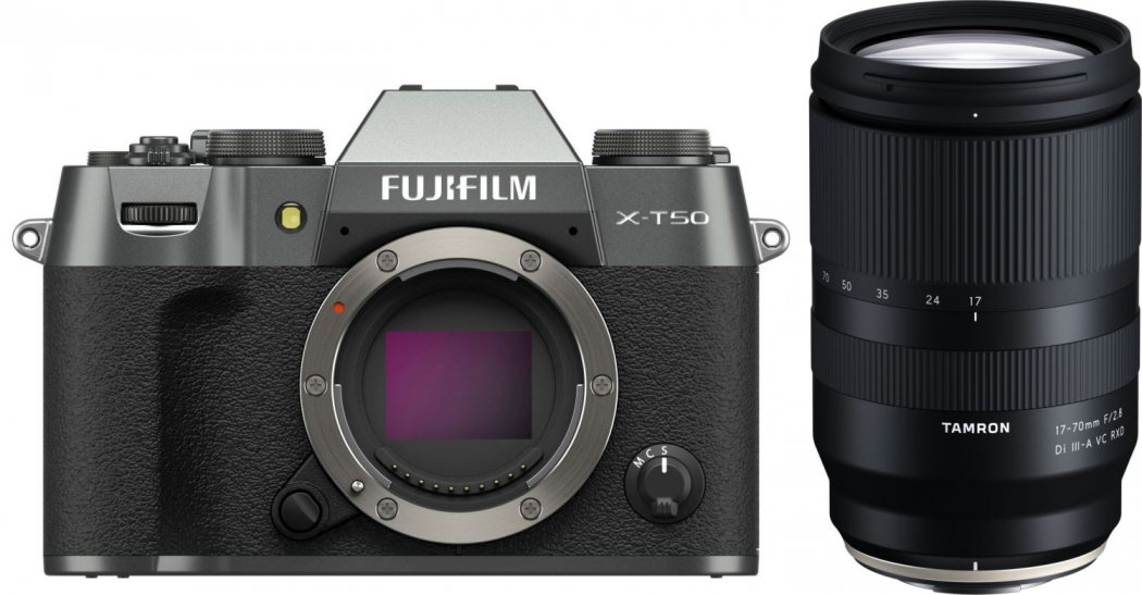 Fujifilm X-T50 Anthrazit + Tamron 17-70mm f2,8 Di III-A VC RXD - abzgl. 50,00€ Tamron Sofortrabatt-Aktion