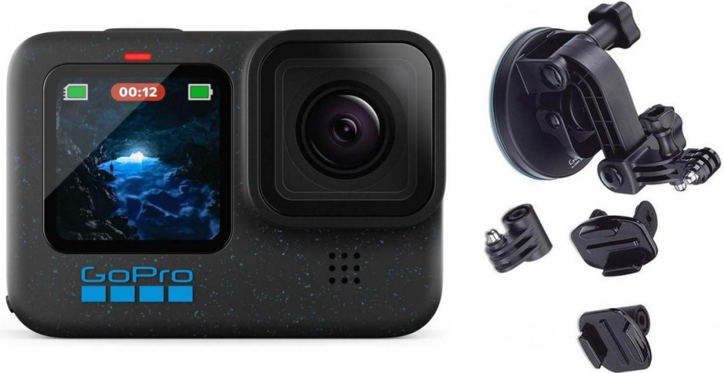 GoPro HERO12 Black + Saugnapfhalterung