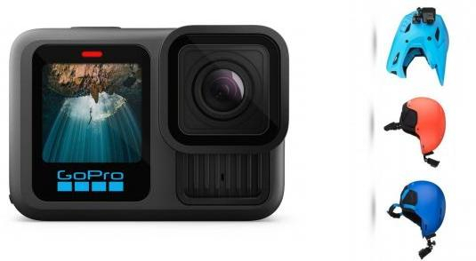 GoPro HERO13 Black + Helmet Front + Side Mount