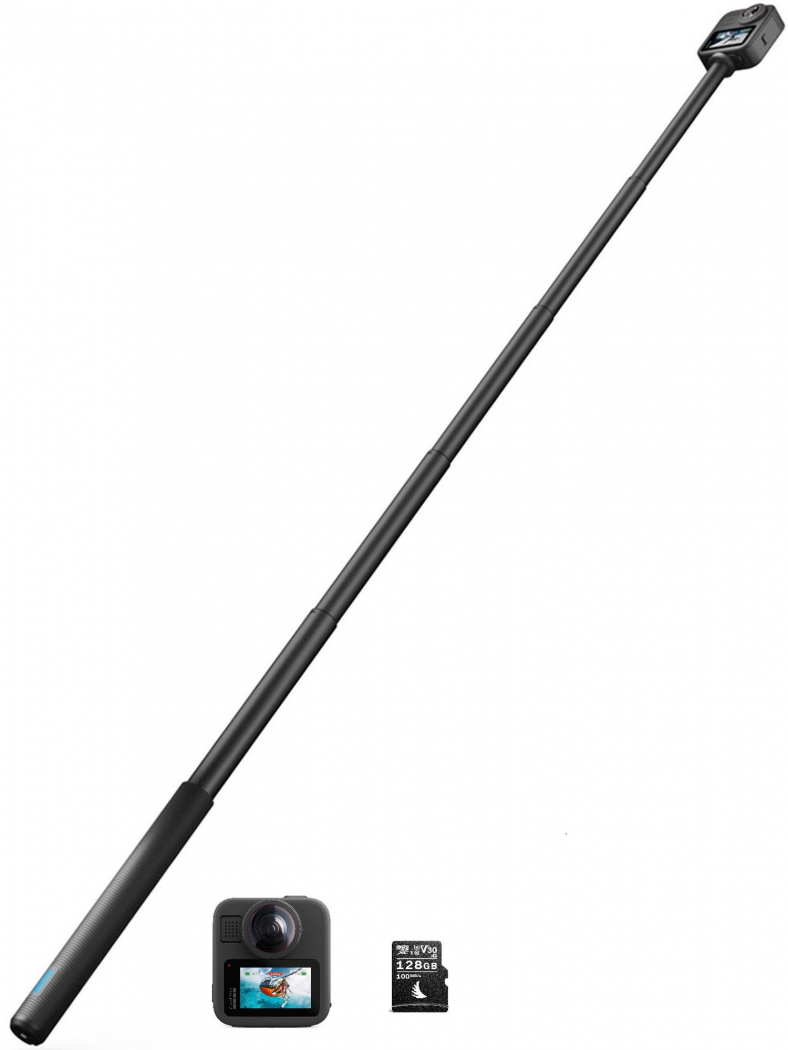 GoPro MAX2 + 1,2m Extension Pole + Angelbird AV PRO 128GB 100MB/s - abzgl. 100,00€ GoPro Winter Sofortrabatt