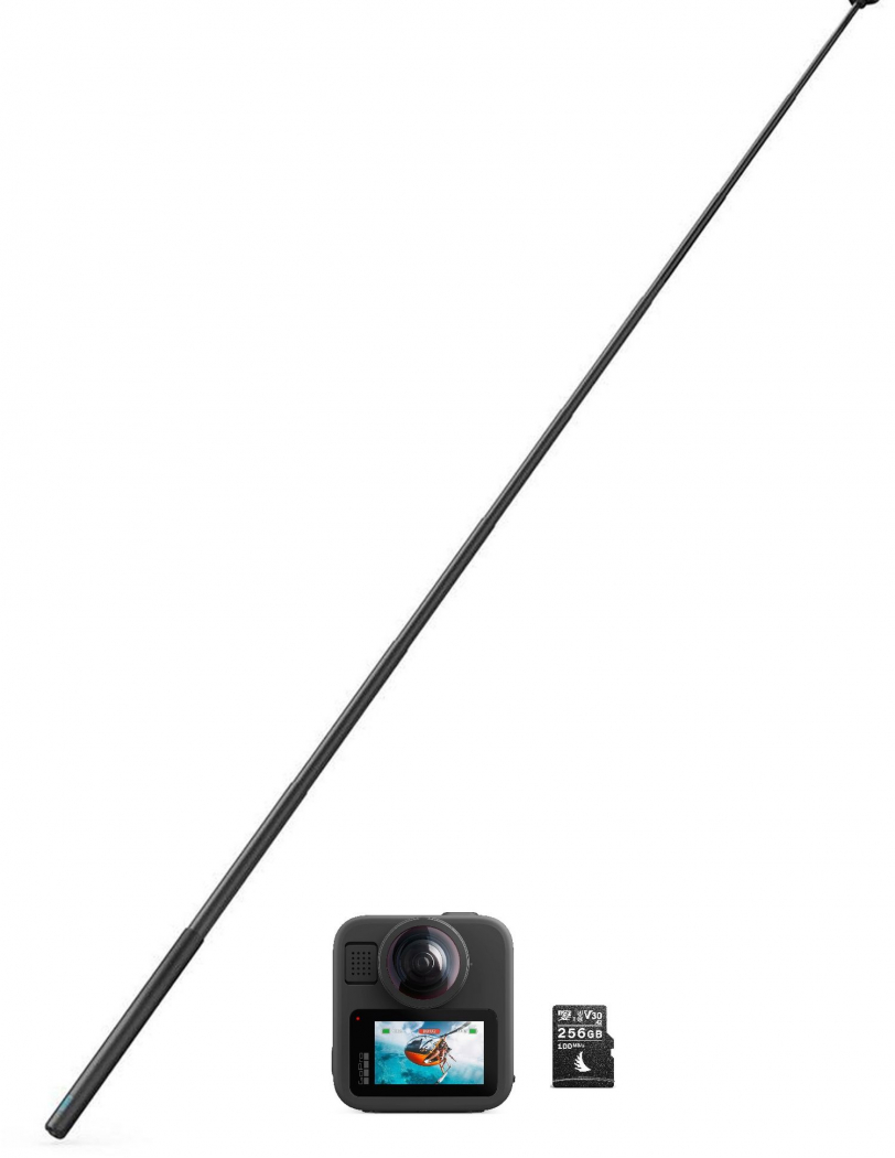 GoPro MAX2 + 2,7m Extension Pole + Angelbird AV PRO 256GB 100MB/s - abzgl. 100,00€ GoPro Winter Sofortrabatt