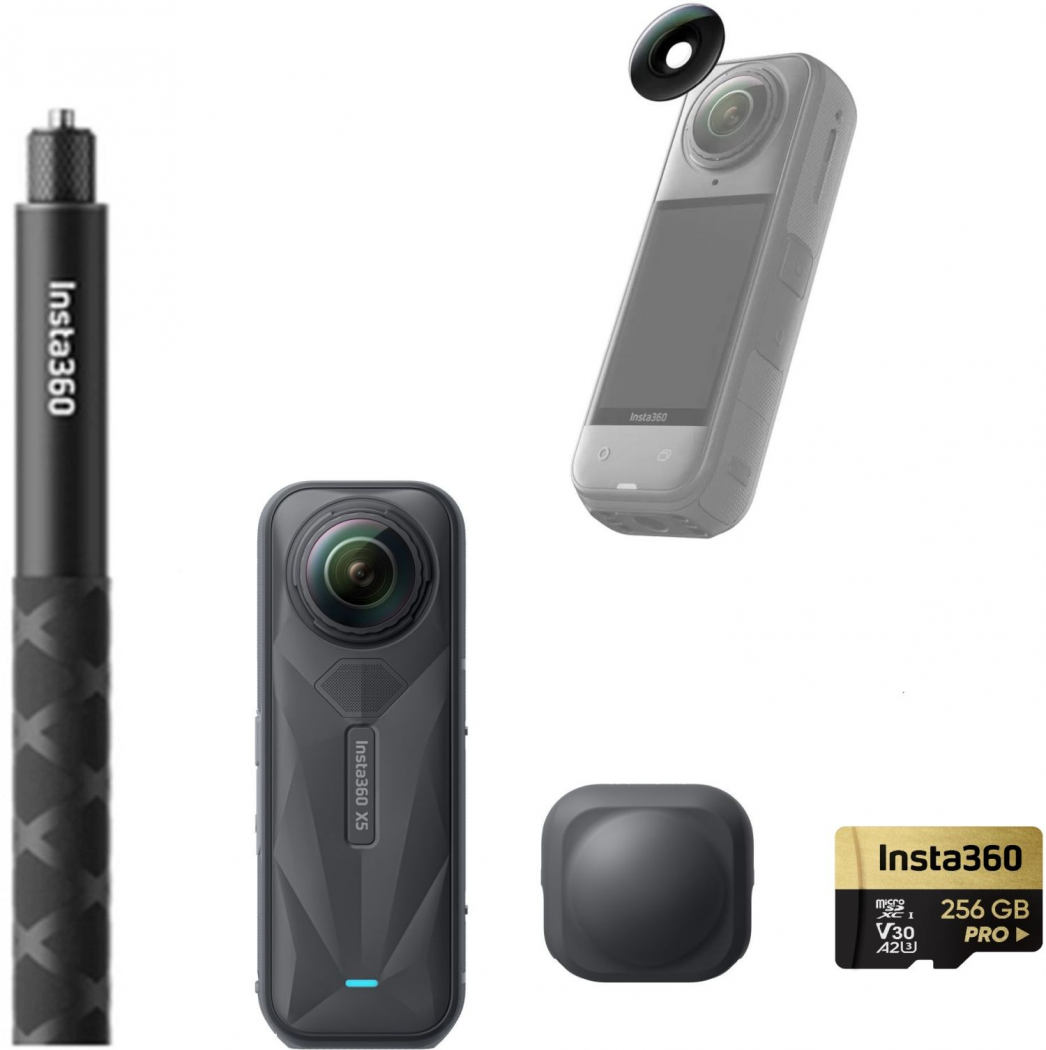 INSTA360 X5 Ersatzlinsen-Bundle + 256GB SD-Karte