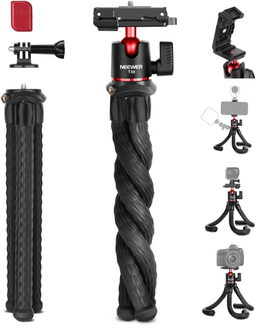 NEEWER T30 flexibles Mini-Tischstativ inkl. Fernauslöser