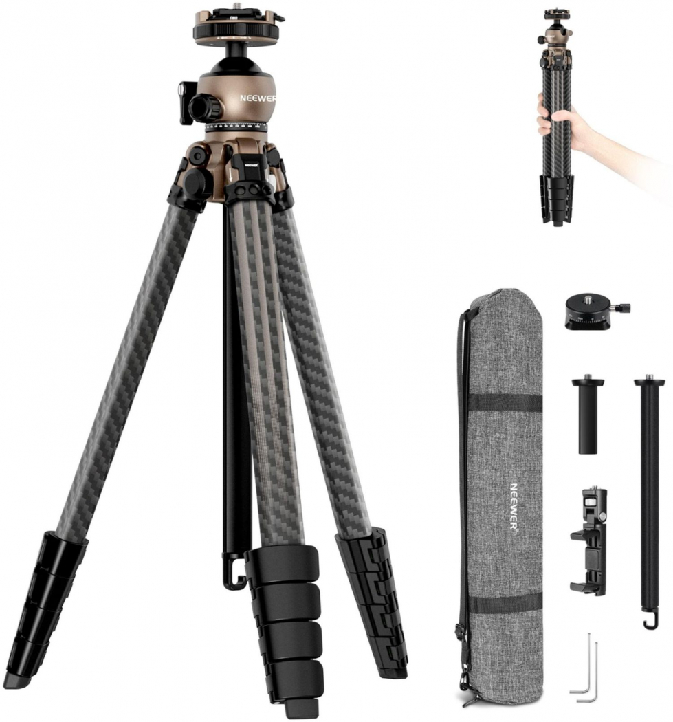 NEEWER TP30 Kompaktes Carbon-Reisestativ