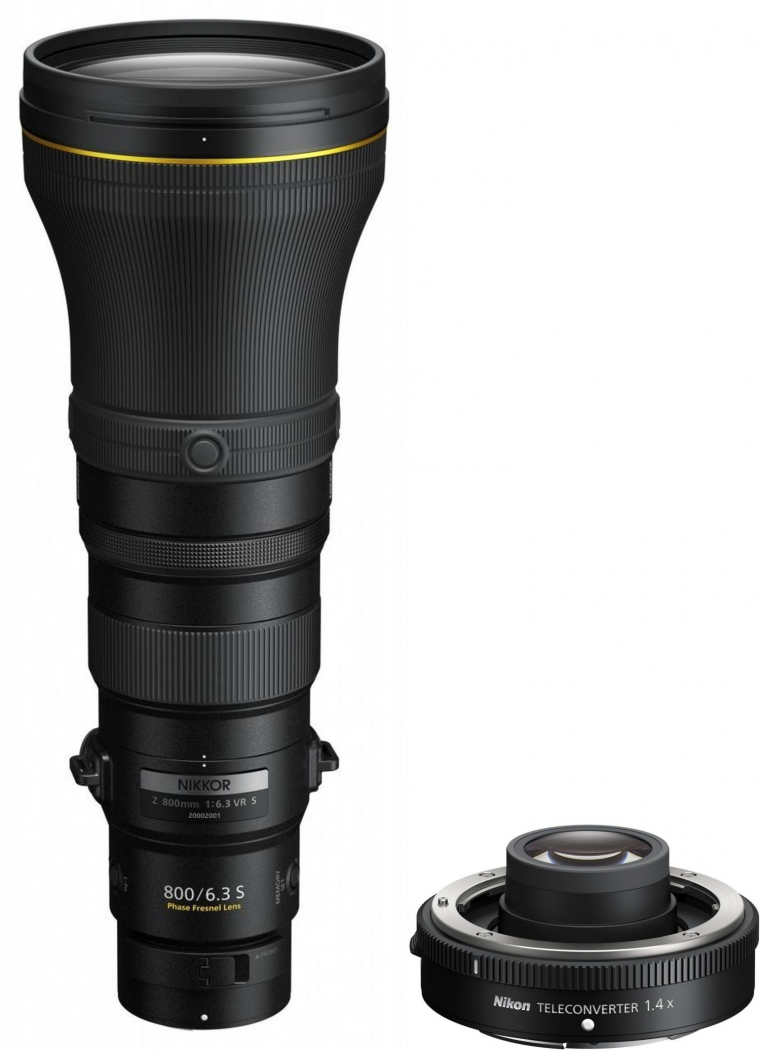 Nikon Z 800mm f6,3 VR S + Telekonverter 1,4x - nach 800 EUR Nikon Winter-Sofortrabatt-Aktion