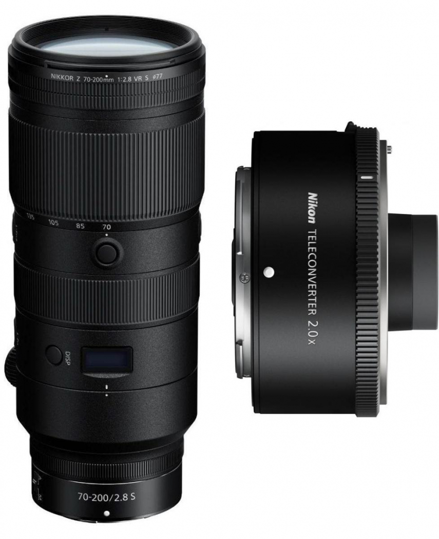 Nikon Z 70-200mm f2,8 VR S + Telekonverter 2x - nach 400 EUR Nikon Sofortrabatt-Aktion