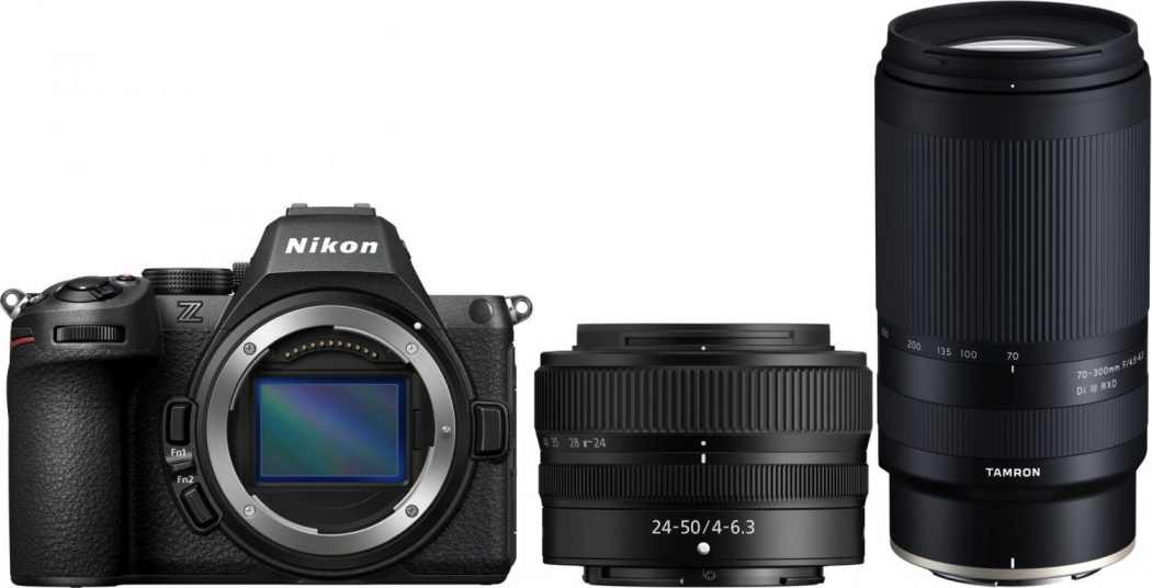 Nikon Z5II + 24-50mm f4,0-6,3 + Tamron Z 70-300mm Di III RXD - Dealpreis - nach 50 EUR Tamron Sofortrabatt-Aktion - nach 100 EUR Nikon Winter-Sofortrabatt-Aktion