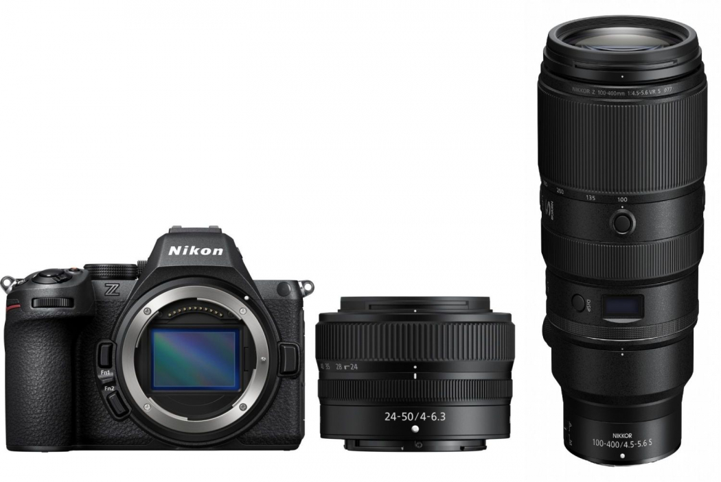 Nikon Z5II + 24-50mm f4,0-6,3 + Z 100-400mm f4,5-5,6 VR S - nach 400 EUR Nikon Winter-Sofortrabatt-Aktion
