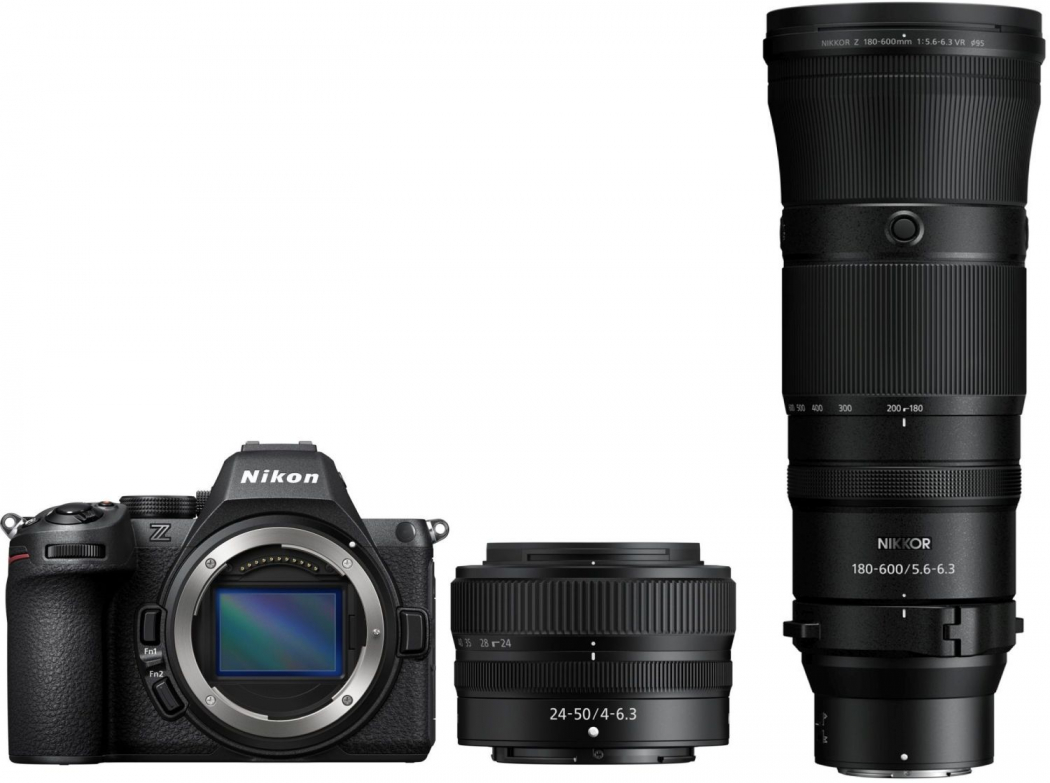 Nikon Z5II + 24-50mm f4,0-6,3 + Z 180-600mm f5,6-6,3 VR - Dealpreis - nach 200 EUR Nikon Winter-Sofortrabatt-Aktion